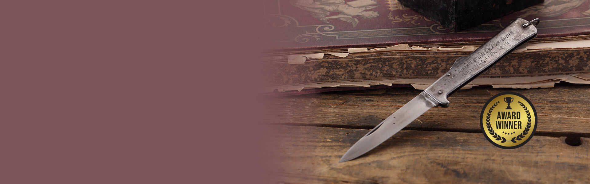 OTTER-Messer Mercator Folding Knife 3.5 Stainless Blade Brushed